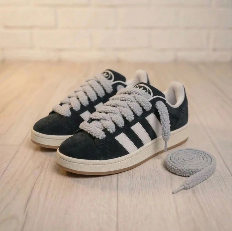 Lacets "Fluffy" XXL – Effet Peluche (Style Skater Y2K)