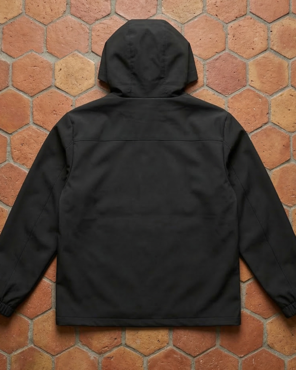 Veste Coupe-Vent "Stratus" – Noir (Streetwear Mi-Saison) - vue arrière