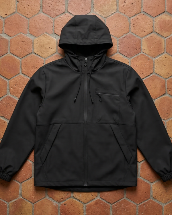 Veste Coupe-Vent "Stratus" – Noir (Streetwear Mi-Saison)