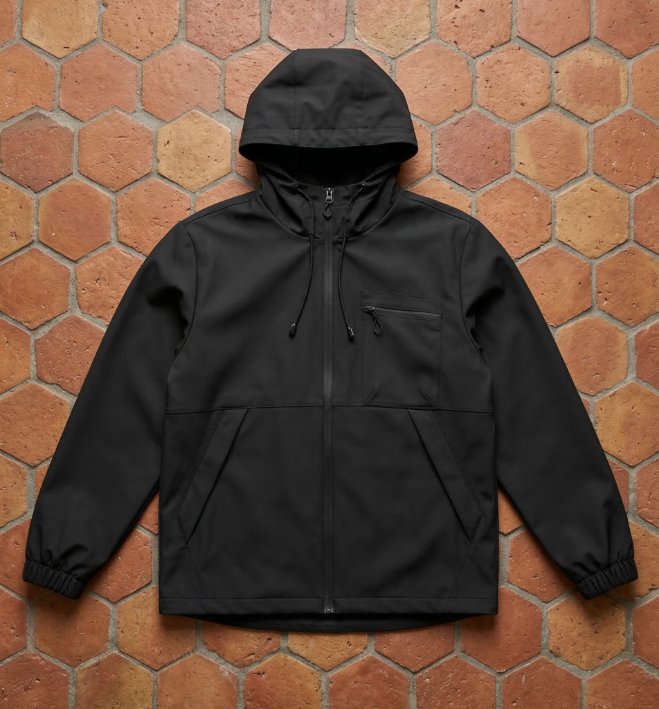 Veste Coupe-Vent "Stratus" – Noir (Streetwear Mi-Saison)